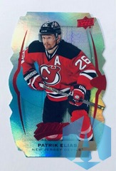 2016-17 Upper Deck Red MVP Level 1 Teal Colors & Contours Patrik Elias #15 Die Cut